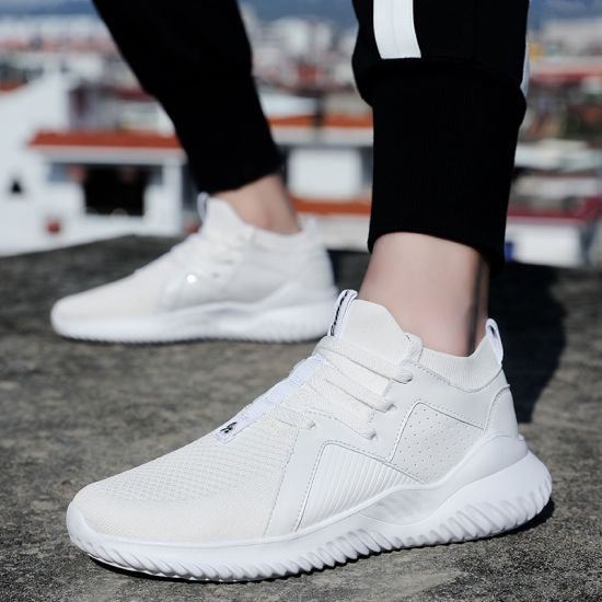 Men Running Shoes Athletic Sports Knitting Shoes Outdoor Black Sneakers Mens Trainers Sneakers 2019