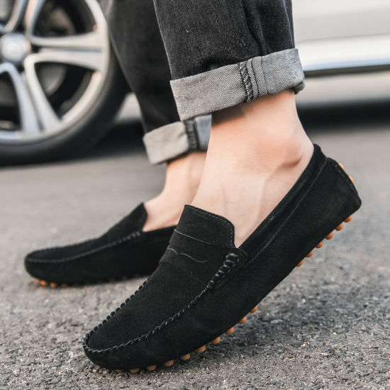 2019 Wholesale Latest Men Casual Black Dress Shoes Formal Leather