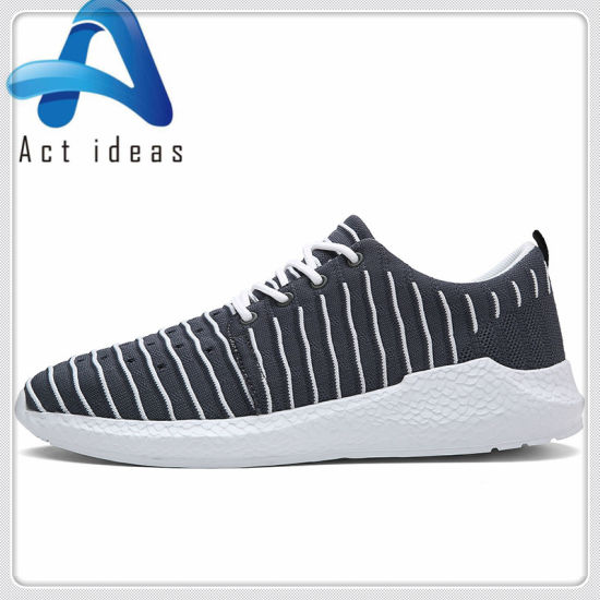 China Factory New Design Fly Knitting OEM Men Sneakers Shoes