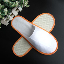 Bathroom Personalized Embroidery Disposable Hotel Slippers